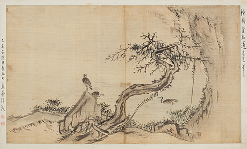 강에서의 한가로움 江上閑趣圖, 김홍도金弘道, 조선 18세기